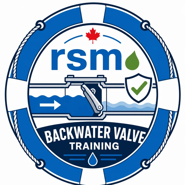 RSM backwater valve training badge